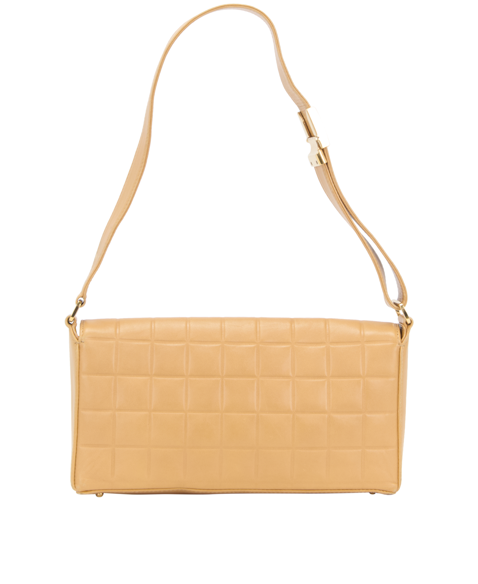 Chocolate Bar Shoulder, &pound;1,200, Handbags, Tan, Lambskin Leather, Back view